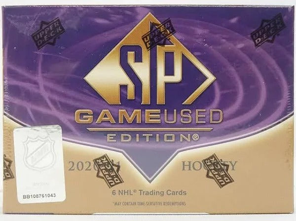 2020-21 Upper Deck SP Game Used Hockey Hobby Box