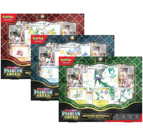 Pokemon Scarlet & Violet Paldean Fates EX Premium Collection Box