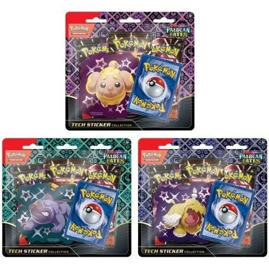 Pokemon Scarlet & Violet Paldean Fates Tech Sticker Collection