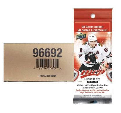 2021-22 Upper Deck MVP Hockey Fat Pack Case (Box of 18 Packs)