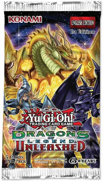 Yu-Gi-Oh! Dragons of Legend Unleashed 1st Edition Booster Pack