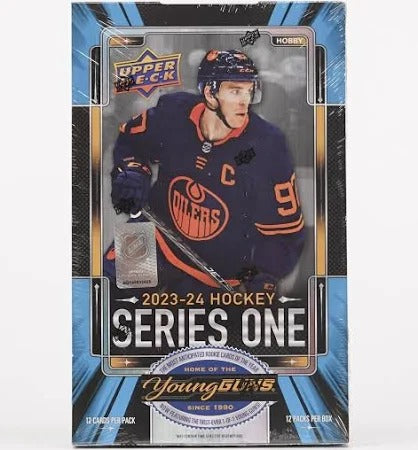 2023-24 Upper Deck Series 1 Hockey Hobby Box Case (Case of 12 Boxes)