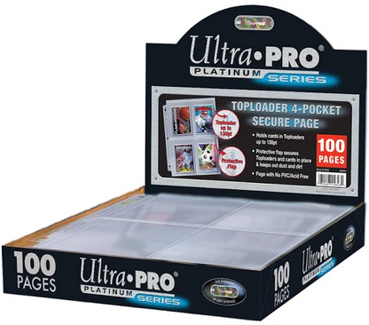 Ultra Pro 4-Pocket Platinum Page with 3-1/2" X 5 1/4" Pockets