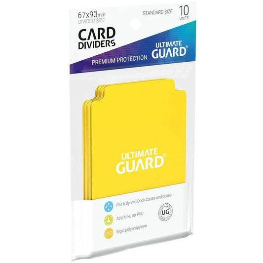 Ultimate Guard Standard Size (67 x 93mm) Card Dividers Pack - Yellow
