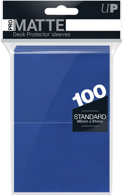 Ultra Pro Standard Size Deck Protectors Pack (100 ct) - Matte Blue