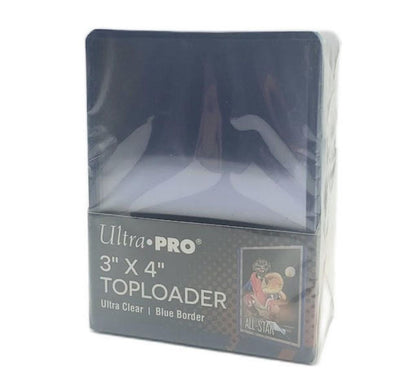 Ultra Pro Standard 3" x 4" Colored Border Toploaders- BLUE