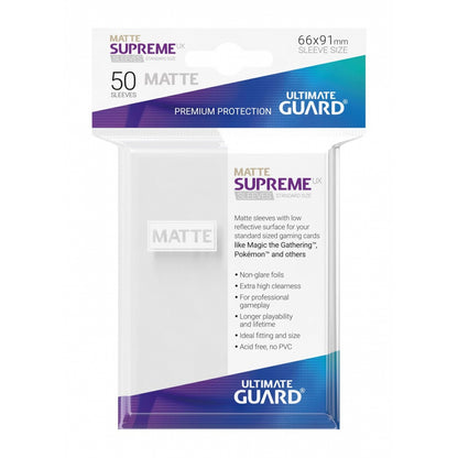 Ultimate Guard Matte Supreme UX Standard Size Sleeves (50 CT)