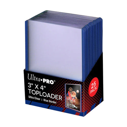 Ultra Pro Standard 3" x 4" Colored Border Toploaders- BLUE