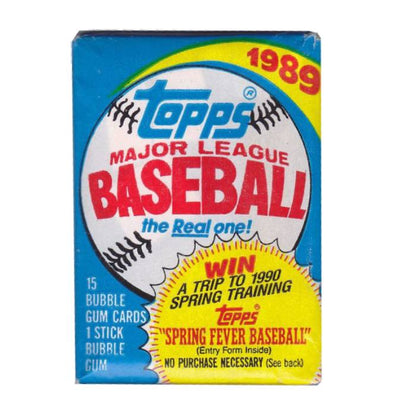 1989 Topps MLB Baseball Wax Pack (Lot of 4 Packs)