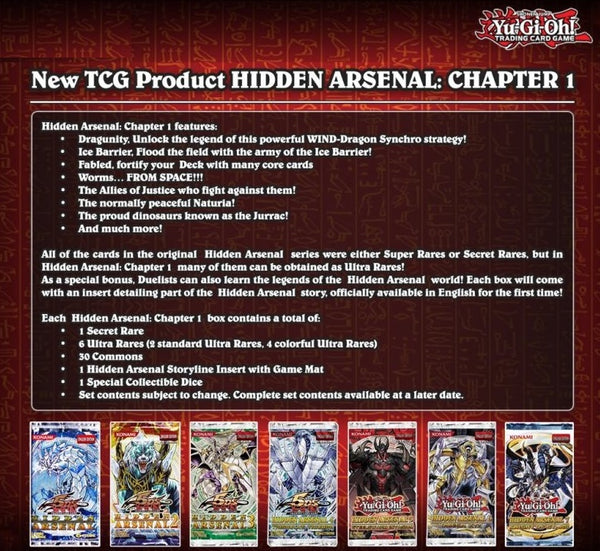 Yu-Gi-Oh! Hidden Arsenal Chapter 1 Display Box