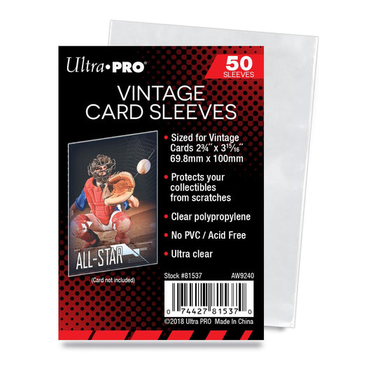 Ultra Pro Vintage Card Sleeves Pack (Lof of 5)