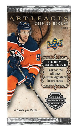 2019-20 Upper Deck Artifacts NHL Hockey Hobby Pack (Lot of 2)