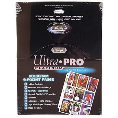 Ultra Pro 9-Pocket Platinum Page pour cartes de taille standard