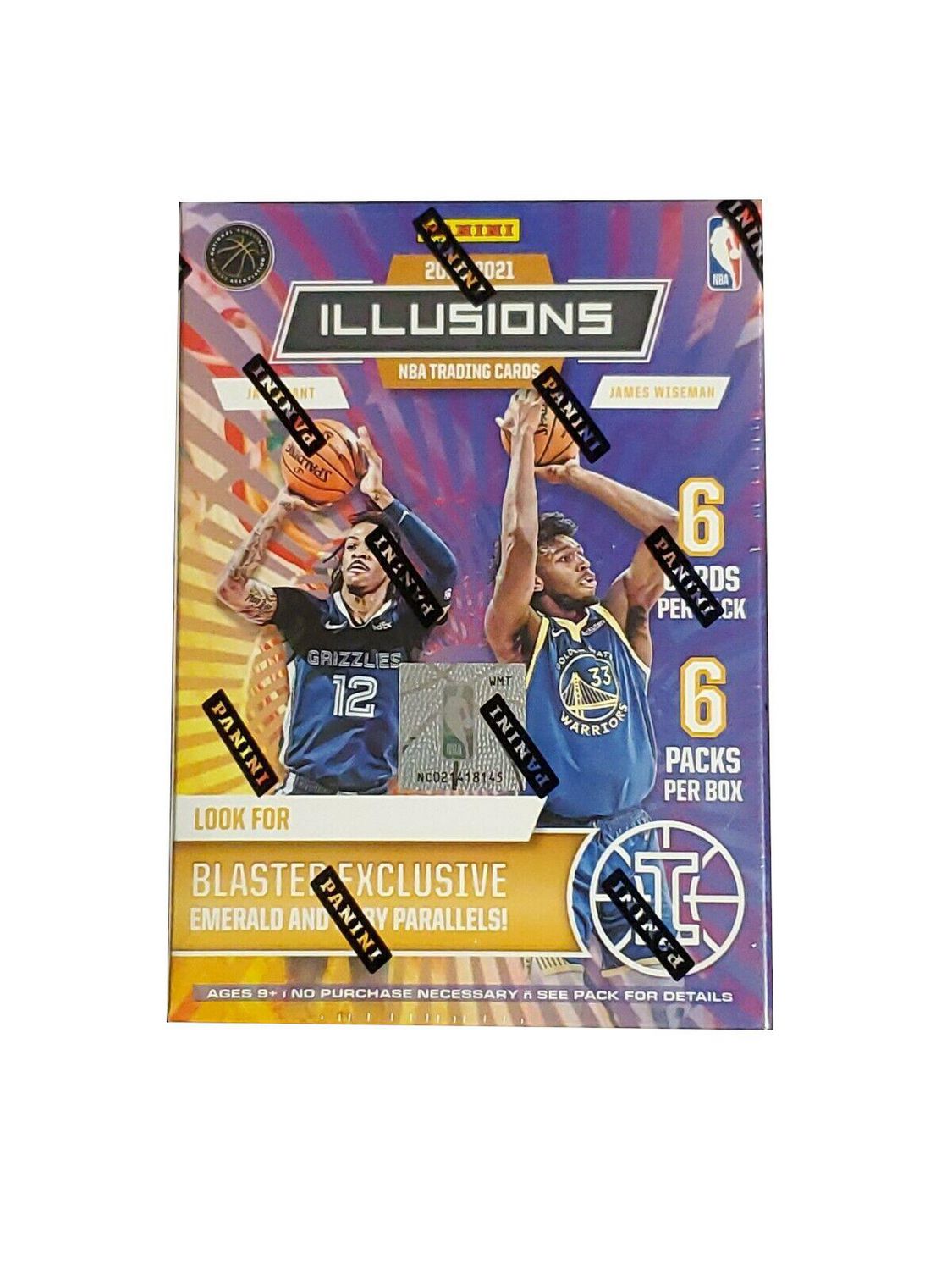 2020-21 Panini Illusions Basketball 6-Pack Blaster Box