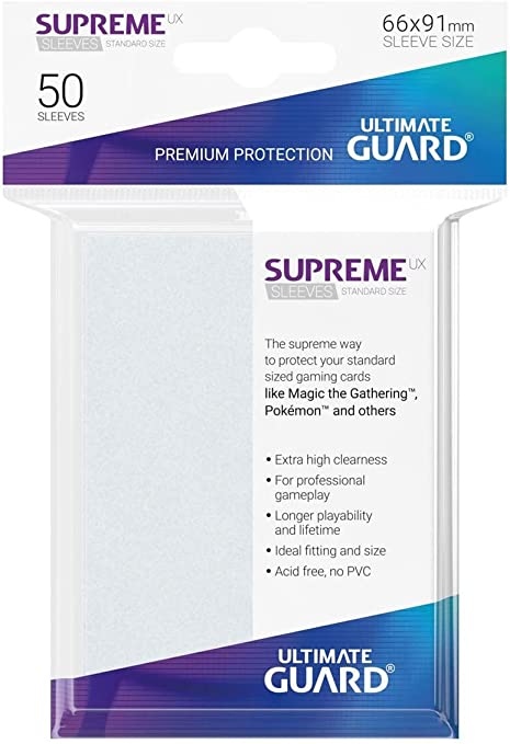 Ultimate Guard Supreme UX Standard Size Sleeves ( 66 x 91 mm)