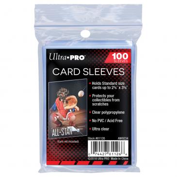 Ultra Pro Soft Card Sleeves 2 5/8" x 3 5/8" (Standard Sleeves)