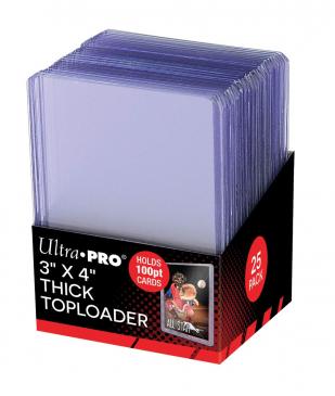 Ultra Pro Thick Toploaders 100pt. 3" X 4"