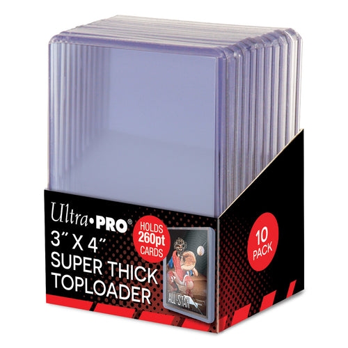 Ultra Pro Super Thick Toploaders 3" x 4" 260pt. (Lot of 2)