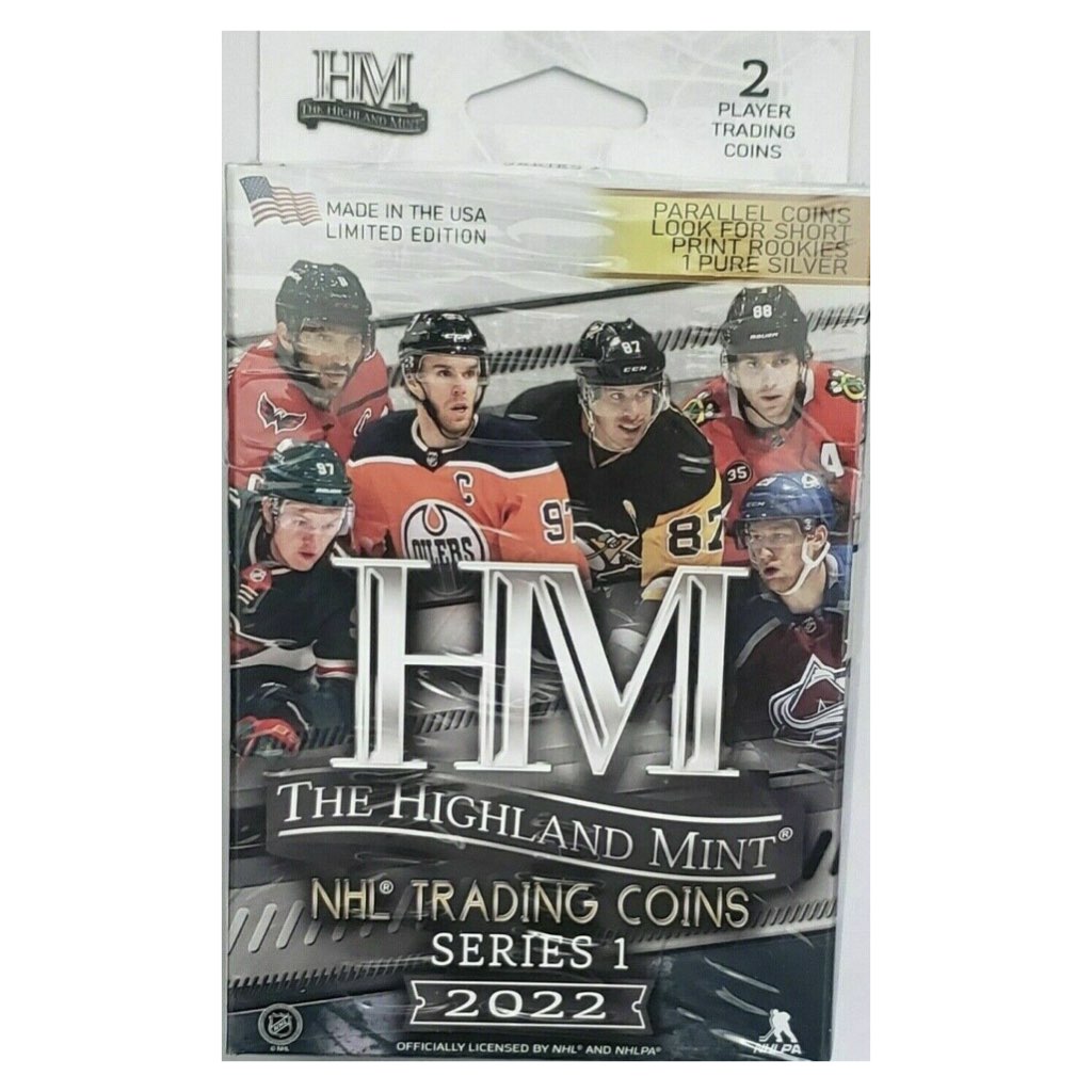 2022 The Highland Mint Hockey Trading Coins Series 1 Hanger Box