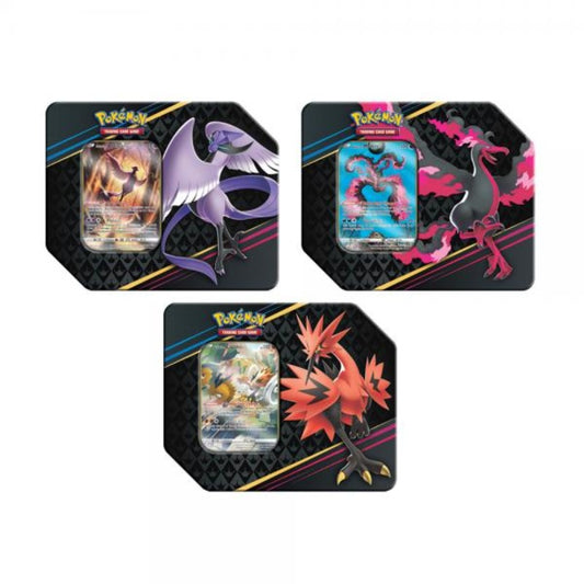 Pokemon Sword & Shield Crown Zenith Galarian Tin Collection (Set of 3)