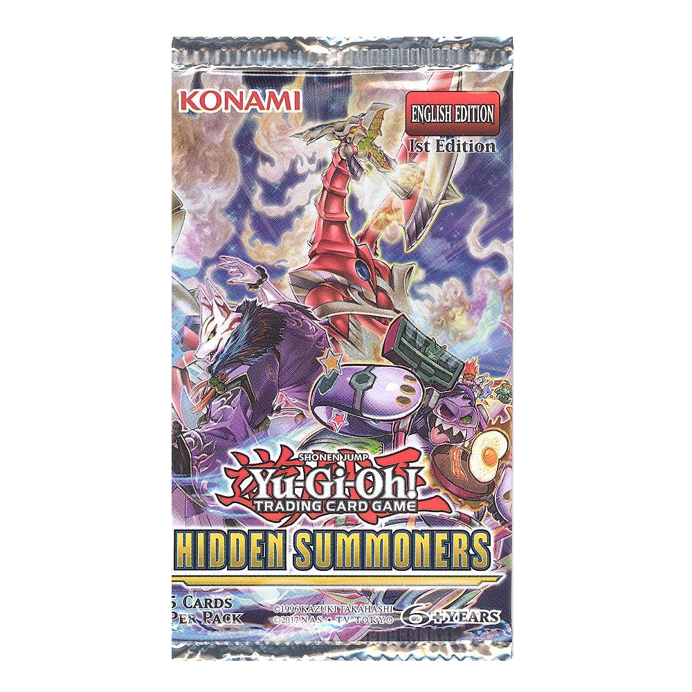 Yu Gi Oh! Hidden Summoners 1st Edition Booster Pack (Lot of 2 Packs)