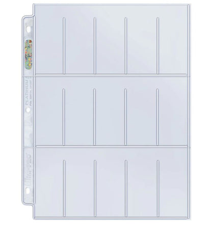 Ultra Pro 9-Pocket Platinum Page pour cartes de taille standard