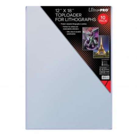 Ultra Pro 12" X 18" Toploader For Lithographs (10ct Pack)