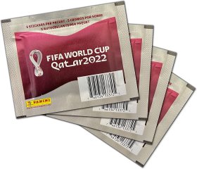 2022 Panini World Cup Soccer Sticker Pack (Lot of 5)