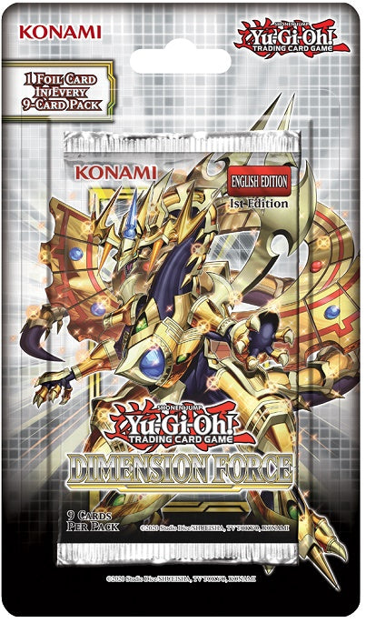 Yu Gi Oh! Dimension Force 1st Edition English Blister Pack