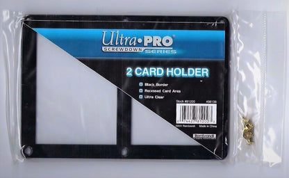 Ultra Pro Screwdown Black Frame 2-Card Holder