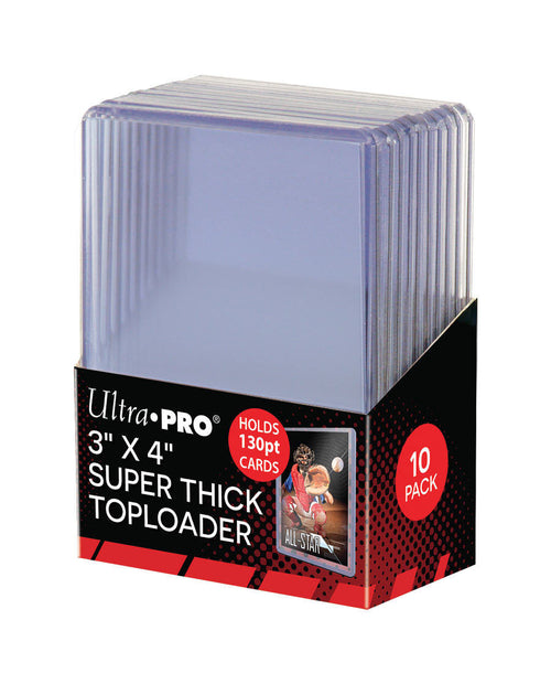 Ultra Pro  3"x 4" Super Thick 130pt Toploaders Pack