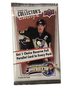 2008-09 Upper Deck Collectors Choice Hockey Card Pack (Lot of 5)