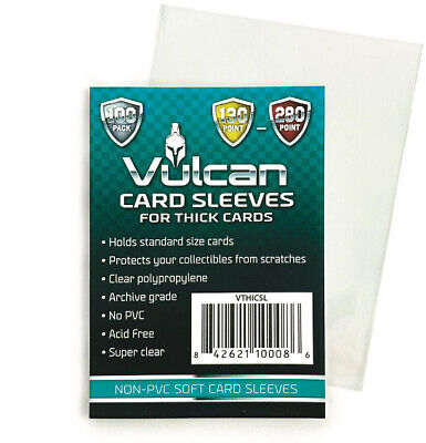 Vulcan Shield Soft Sleeves for Thick Cards (Lot of 2)