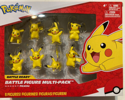 2022 All Pikachu Pokemon Battle Ready 8 Figure Boîte Multi-Pack