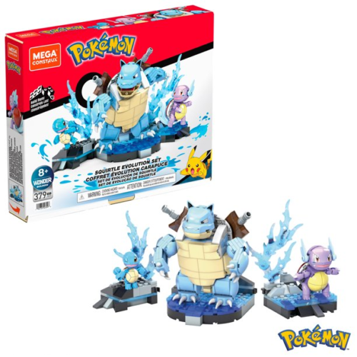 Pokemon Mega Construx Squirtle Evolution Set Box