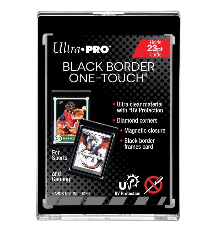 Ultra Pro UV One-Touch Black Border Magnetic Holder