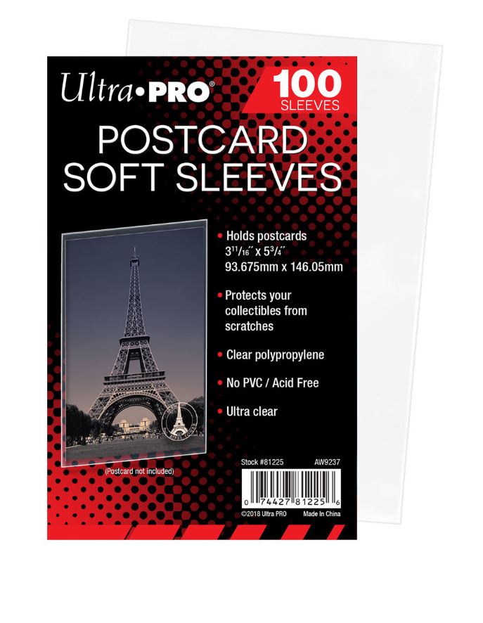 Ultra Pro Postcard Soft Sleeves Pack