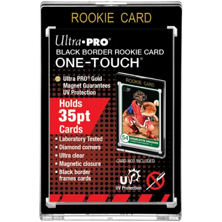 Ultra Pro One Touch 35pt Rookie Black Border Magnetic Holder