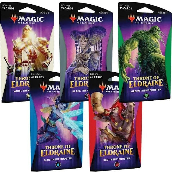 Magic the Gathering Throne of Eldraine Theme Booster Packs (Set of 5)